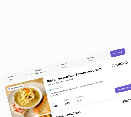 Bridge marketplace listings dashboard